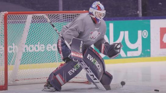 Goalies Gone Goofy: Swedish Netminder Sits On Net To Celebrate Shutout (featured)